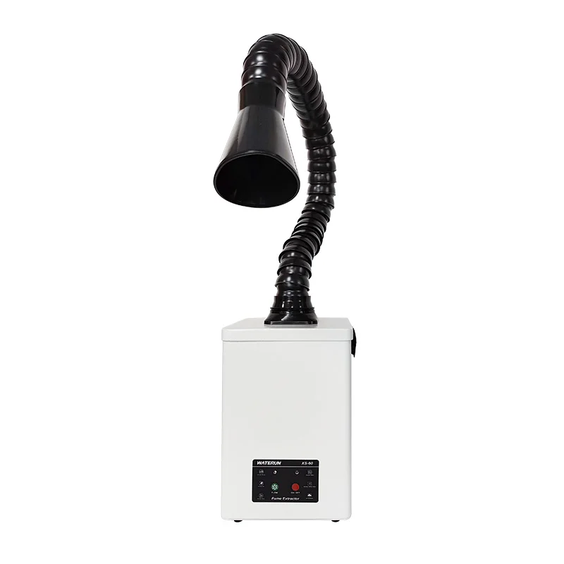 

Desktop Fume Extractor 60W with 3-Speed Brushless Motor 160m³/h Airflow 2-Layer Filter With Flexible Arm for Soldering/Laser