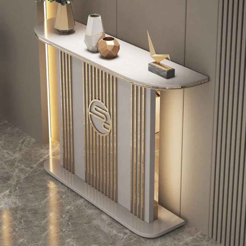 Simple Italian Console Table Lounge Functional Entryway Table New Style Large Capacity Console Entree Home Furniture
