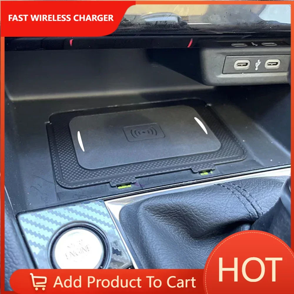 Wireless charging pad for VW Jetta MK7 Teramont T-Cross T-Roc phone fast charger mobile holder adapter car Accessories interior