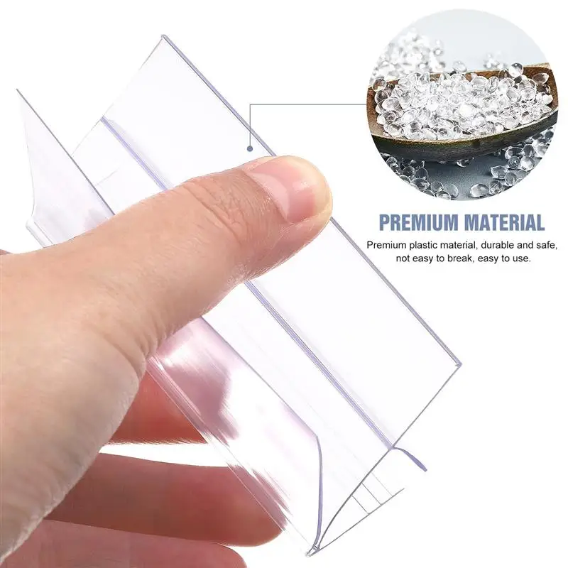 30pcs PVC Price Tags Premium PVC Price Tag For Supermarket Mall Shop Store Price Tag Shelf Transparent