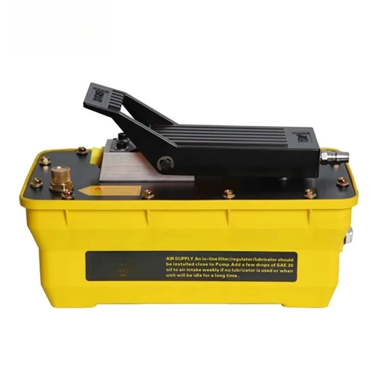 Pneumatic hydraulic pump portable pedal rolling cylinder jack repair machine tool air over hydraulic foot pump PAS12