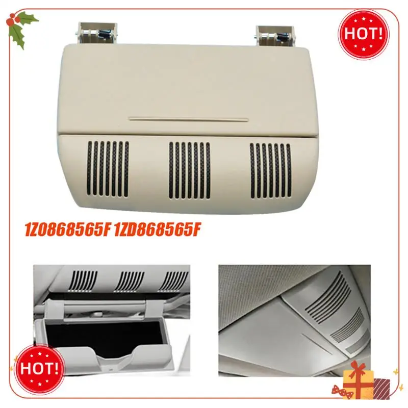 ทนทาน-หลังคารถแว่นตากล่องถุงมืออะไหล่ 1Z0868565F 1ZD868565FสําหรับSkoda Octavia Fabia 2007-2014 Centralกล่องแว่นตาBeige
