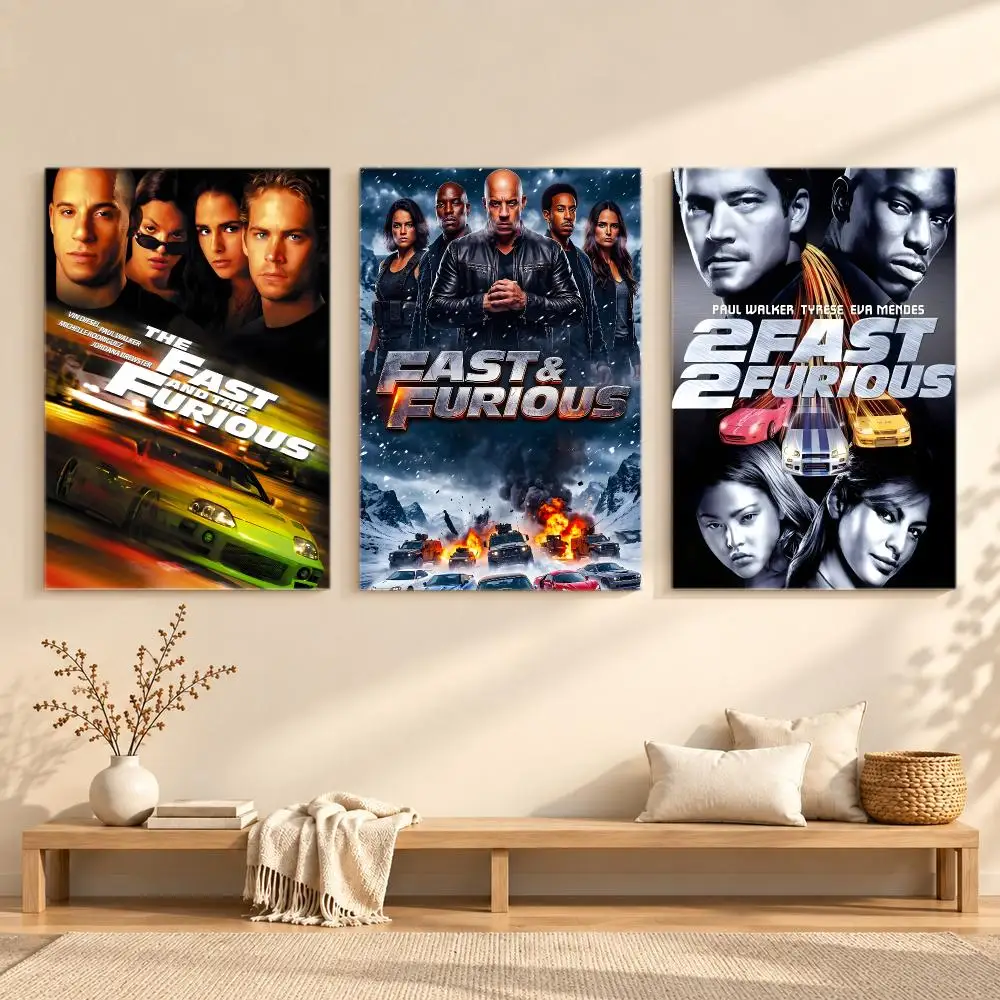 Action Racing Movie F-Fast Furious Poster Series Print Unframed Aesthetic Wall Decor Gift Living Room Bedroom