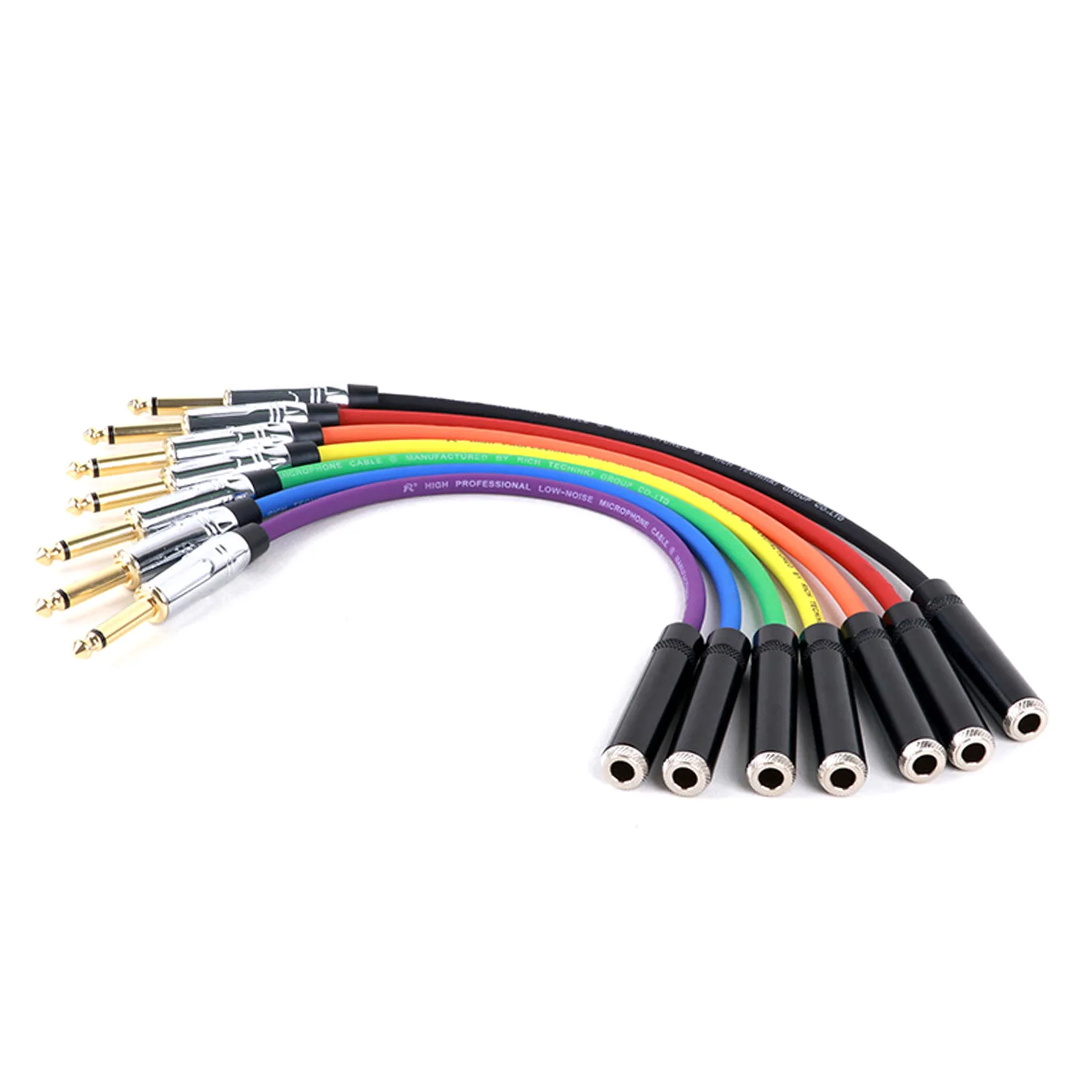High Quality 6.35mm 1/4inch Mono Male to 6.35mm 1/4inch Stereo Female Jack Instrument Audio Cable For Electric Guitar Mixer