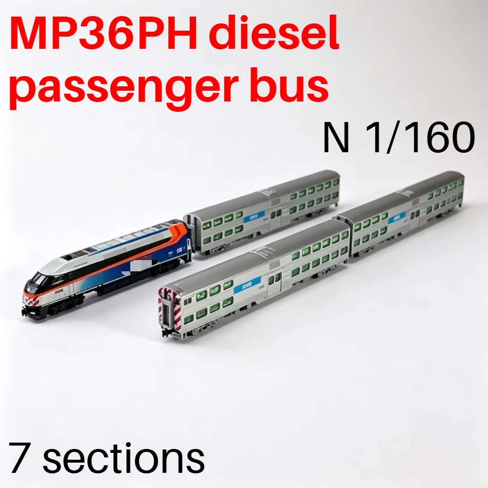 KATO N Type 1/160 Model Train MP36PH Diesel Passenger Car 106-8701/106-8703 Digital Sound Version 7 Car Toy Train Adult Toy Gift