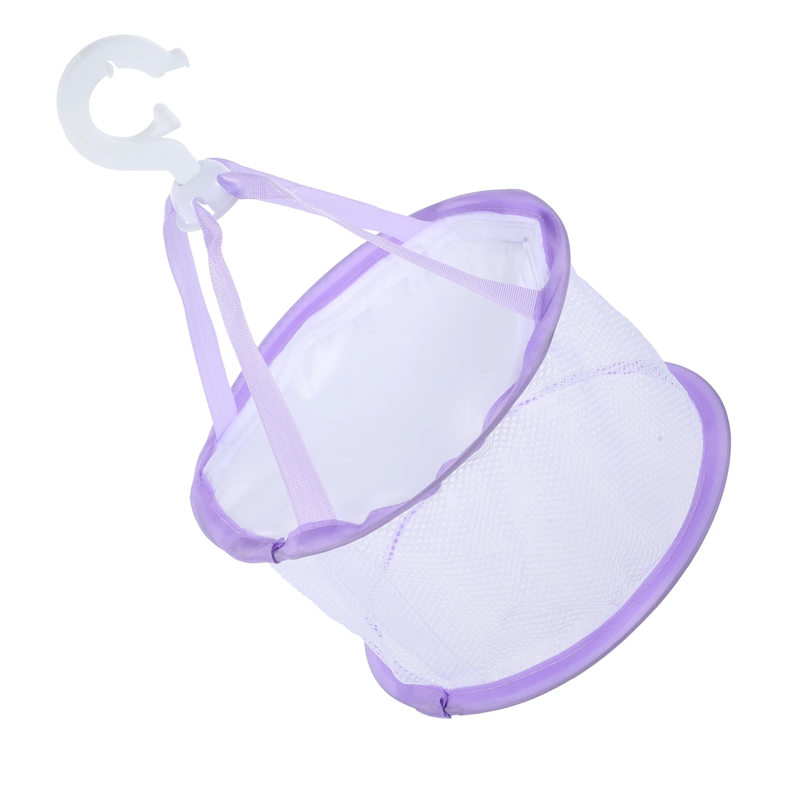 

Makeup Sponge Drying Net Pink Hanging Basket Lid Brushes Socks Underwear Toys Mesh Shower Laundry Rack Storage Travel