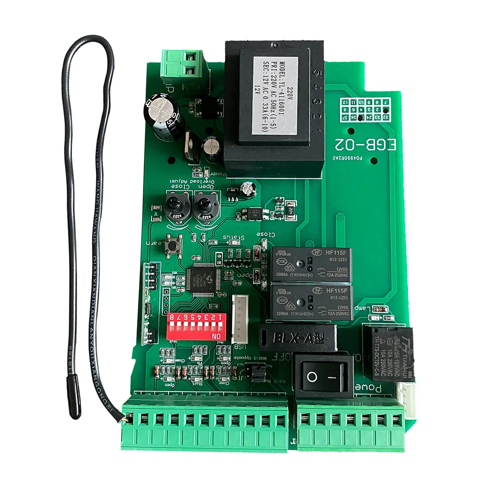 Smart Sliding Gate Opener Control Board AC110V/220V Supports  433mhz Rolling Code Remotes, Limit Switch & Safety Beam Compatible
