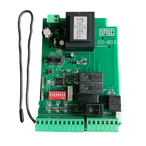 Tablero de Control de abridor de puerta corredera inteligente AC110V/220V compatible con mandos a distancia de código rodante de 433mhz, interruptor de límite y haz de seguridad Compatible