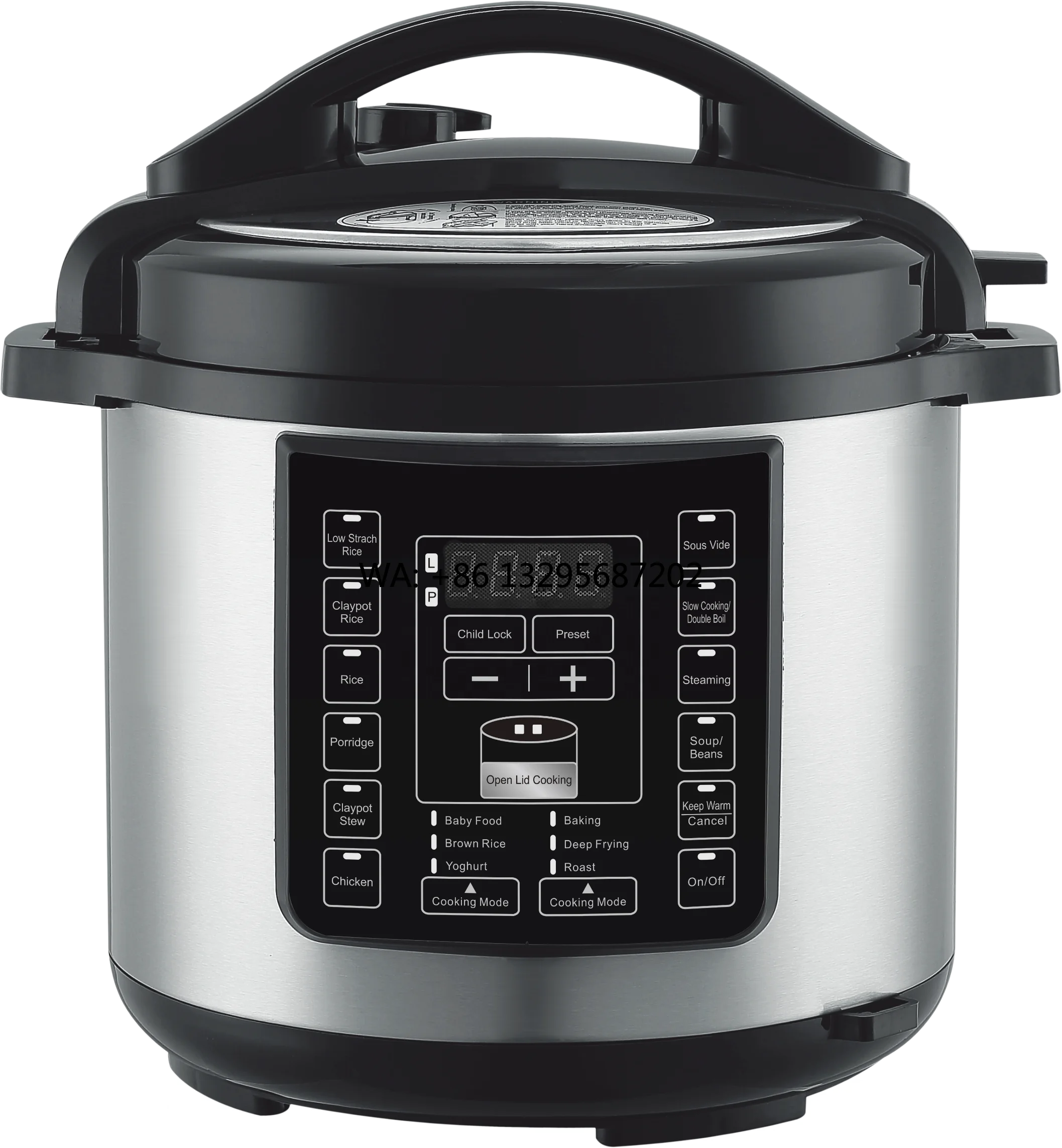 

Электрическая скороварка Crock Pot, электрическая мультиварка 18 в 1, кастрюля из нержавеющей стали
