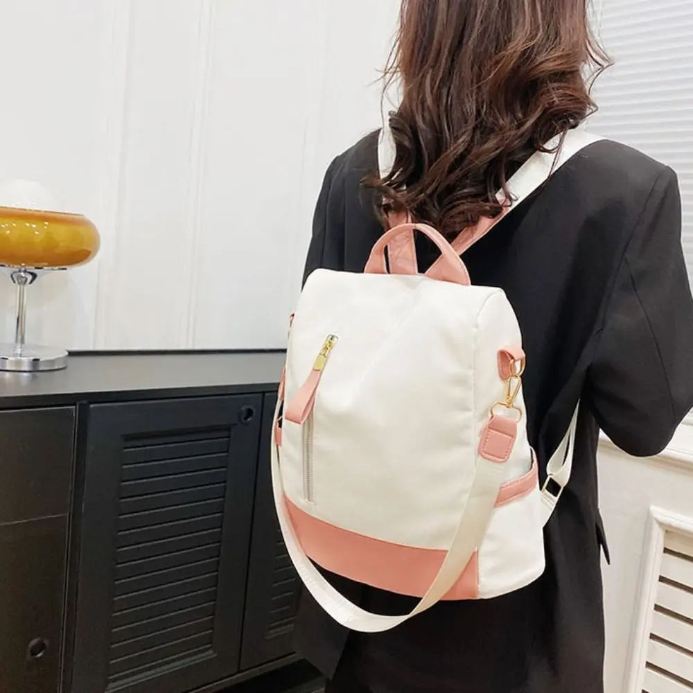 Ruckpack Fashion Women Backpack Nylon Fabric Elegant Casual Shoulder Bag Waterproof Anti Theft Female Daypack Outdoor Sport
