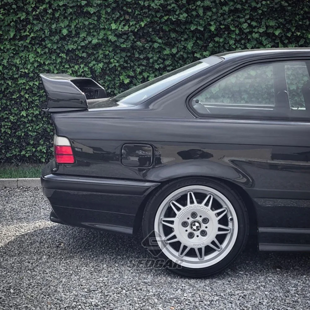 E36 Rear Trunk Spoiler High Quality ABS Gloss Black Carbon Fiber For BMW E36 M3 Sedan Coupe 1990 91 92 93 94 95 96 97 98 99 2000