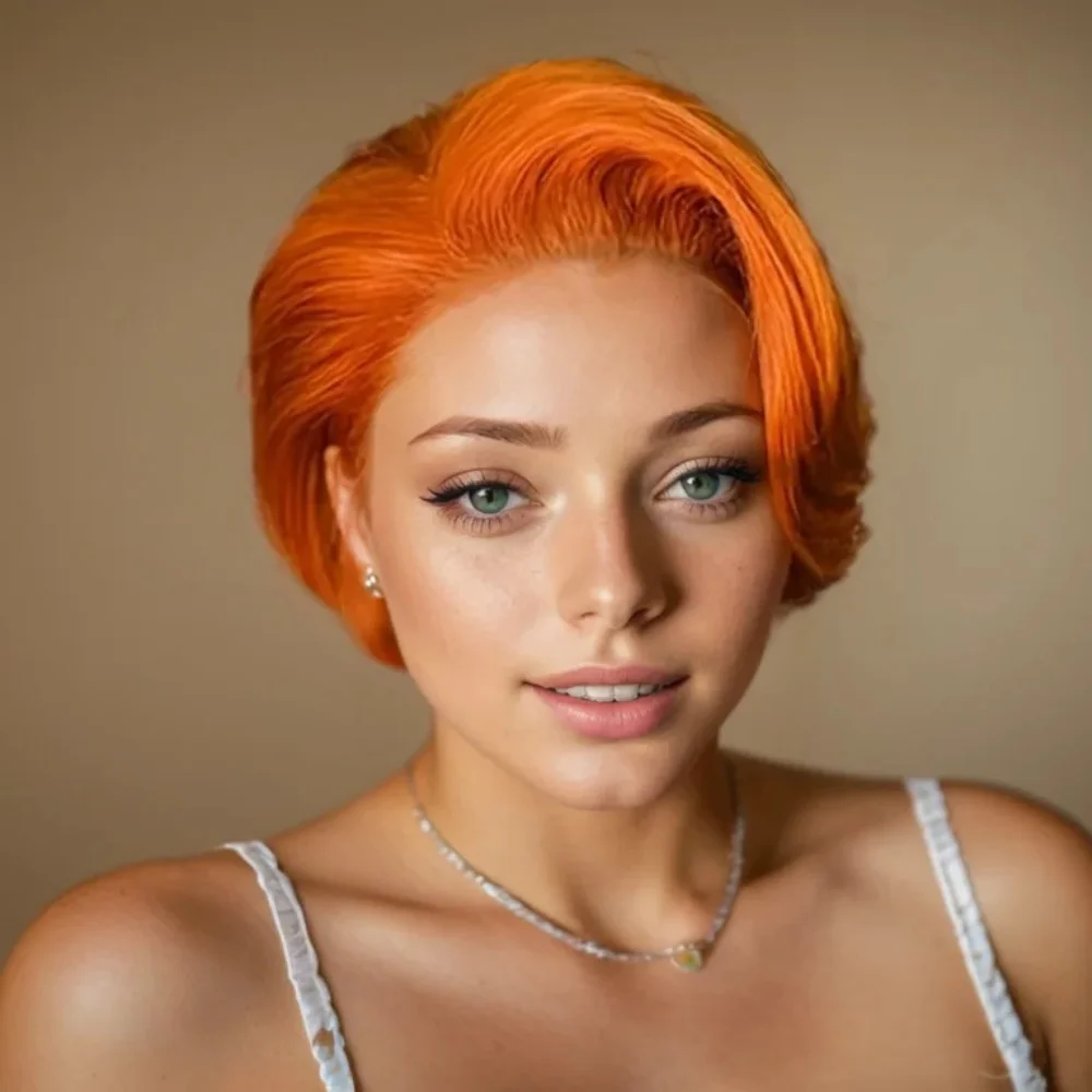 

6-дюймовый парик с стрижкой пикси для женщин, 13X4, парик из натуральных волос на кружеве, плотность 180%, идеально подходит для повседневного ношения