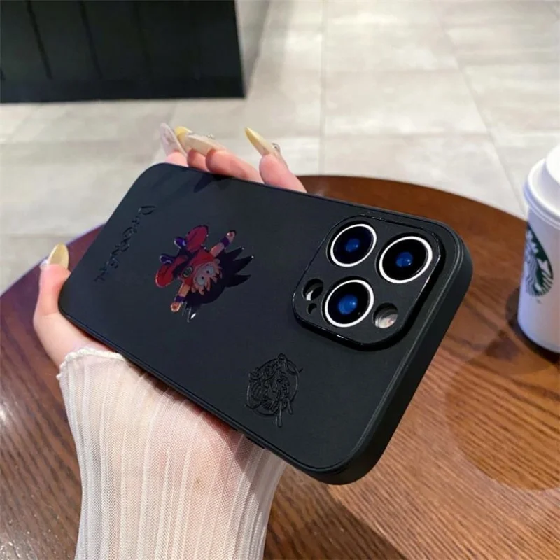 Luxury Dragon Ball Son Goku Phone Case For iPhone 16 15 14 13 12 11 17 Pro Max Plus Air Master Roshi Emboss Leather Cover view 4