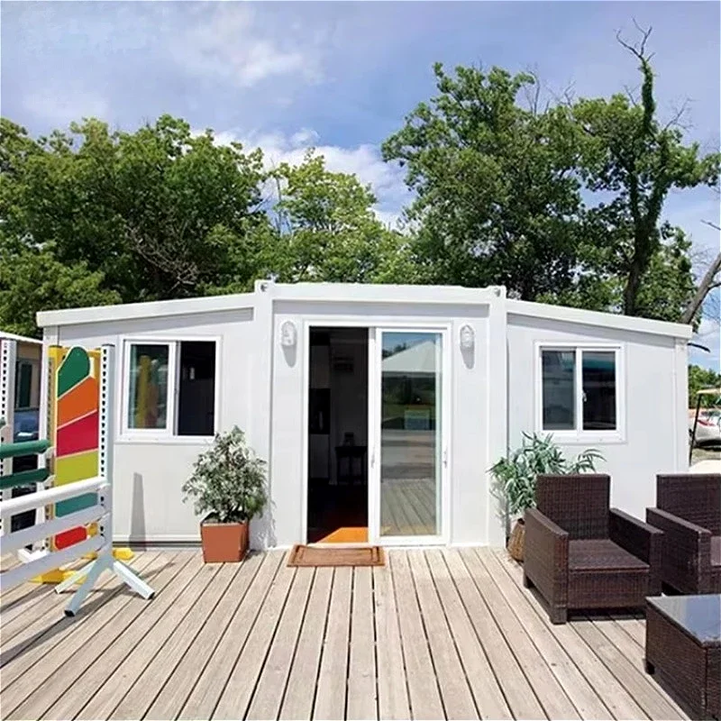 Customized 20FT Double-wing House Folding Expansion Container, Prefabricated Living Container Movable Detachable Export House Ho