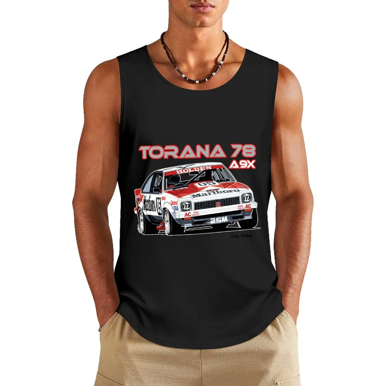 

Holden A9X Torana, Peter Brock Design Tank Top anime t-shirts gym training accessories