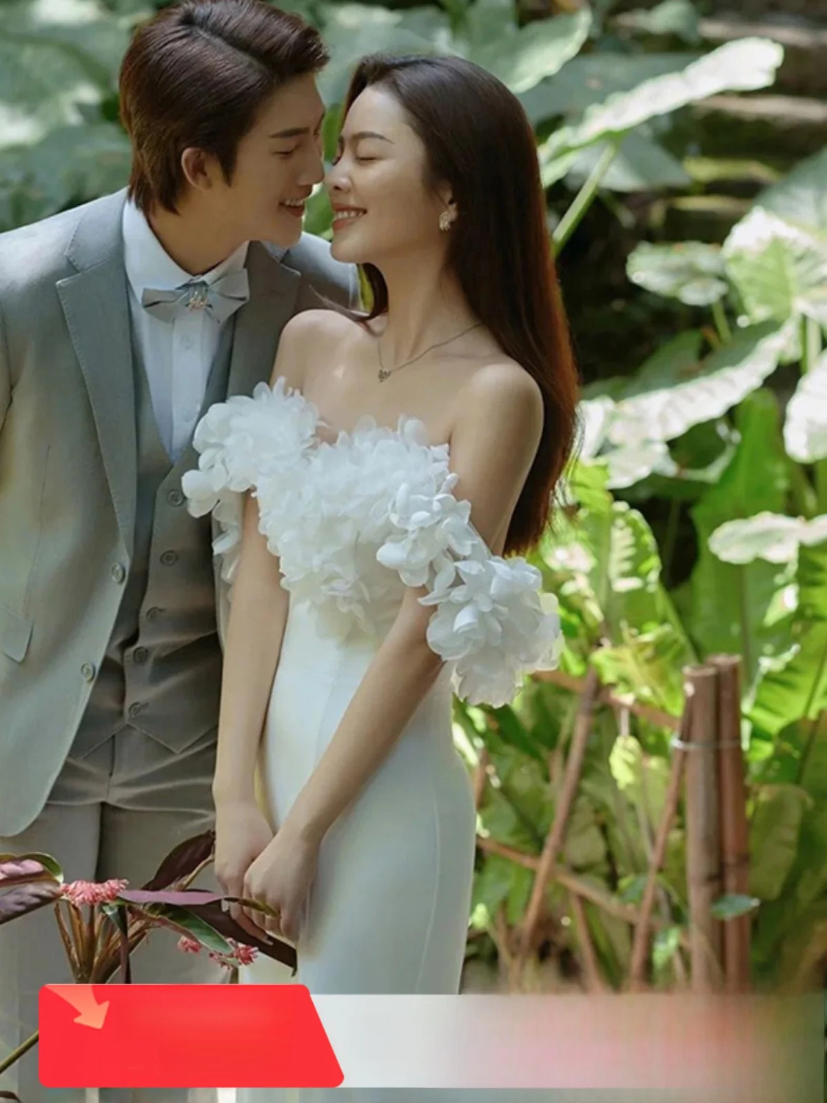 

Angel Wedding Dr Romantic Fairy System Flower Personali One oulder Fi Tail Bride Train Wedding Dr Evening Gown