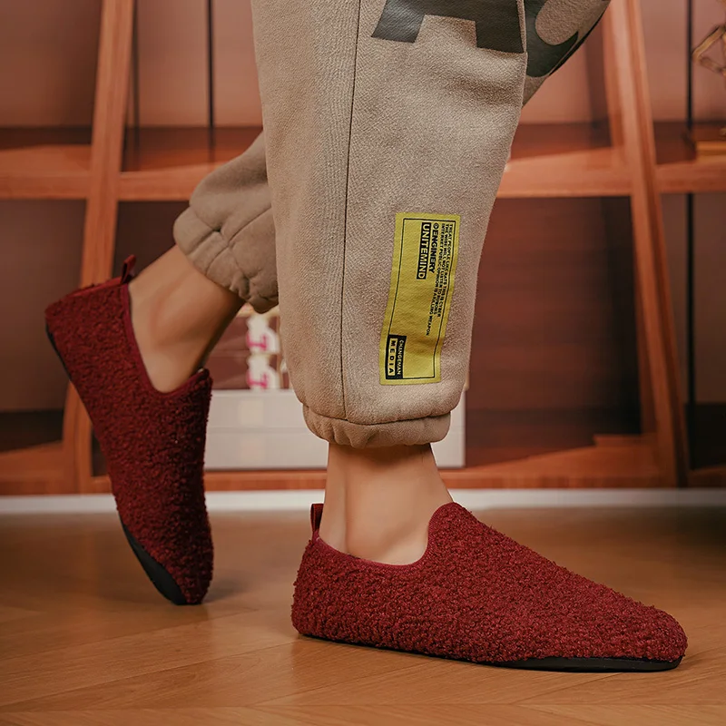 

ELUVA Unisex Thermal Slippers for Men Women Indoor Outdoor Non-Slip House Shoes Warm Plush Comfortable Lightweight Winter Shoes
