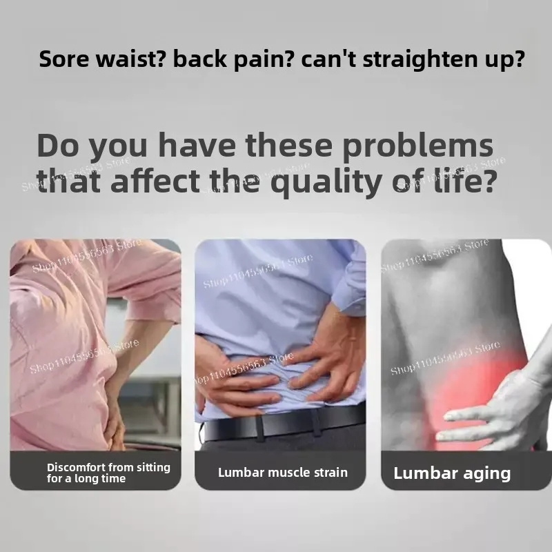 Lumbar Stretch Relaxer Back Massager with Adjustable Height, Spine Traction Support for Waist Correction & Back Pain Relief