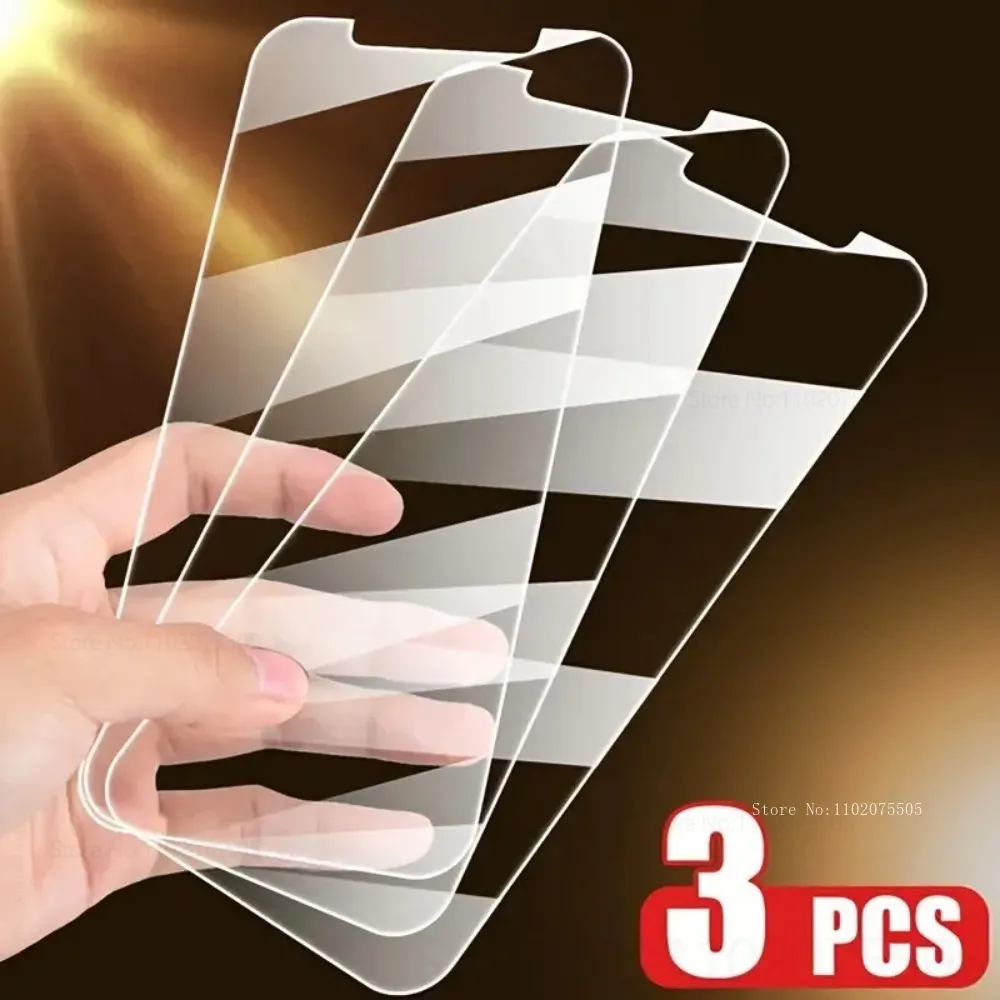 

3pcs HD Tempered Glass Screen Protector for IPhone 17Air 16 Promax 17 Pro 15 14Plus 11 12Mini 13 Promax Oil-Resistant Properties