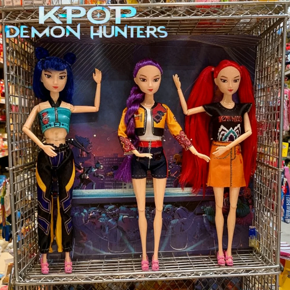 

Kpop Demon Hunters Christmas Set - Rumi & Zoi Poseable Figures, Limited Edition Collectible Gift for Anime Lovers