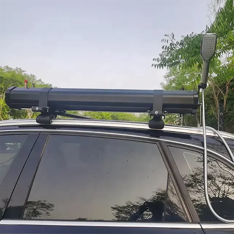 30L Car Roof Extended Pressurized Road Shower Water Tank Solar Heated Off-road On Top of Your