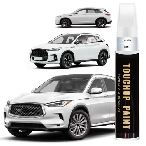 Car Touch Up Paint(Lunar White(QM1)) for INFINITI Car Paint Scratch Repair Kit, Quick & Easy Solution to Repair