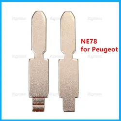 10pcs NE78 Flip KD Car Key Blade For Citroen For Peugeot Triumph KD Metal VVDI JMD Fob Replacement Uncut Key Blade