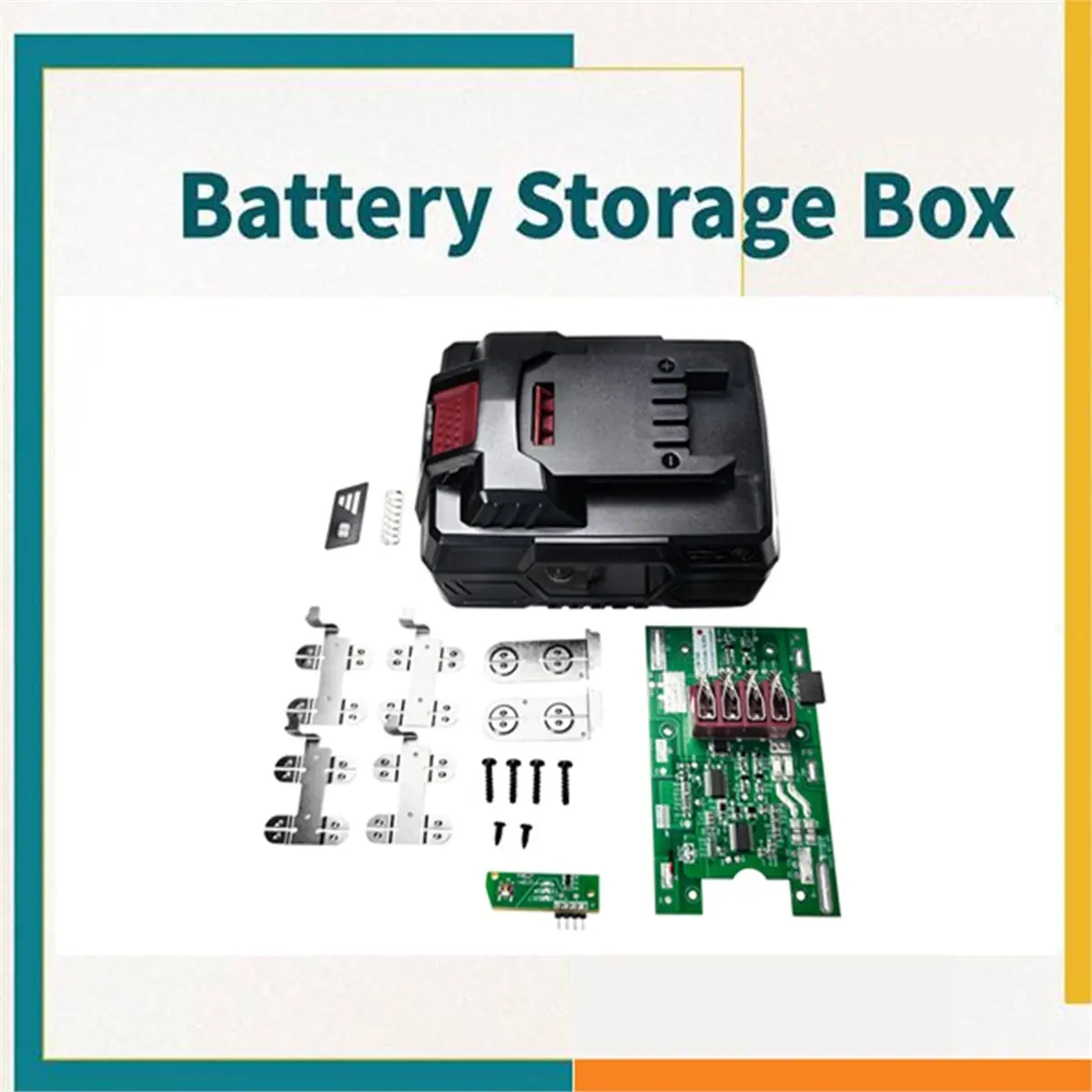 11·11COUPON 10Core Battery Storage Box Case for 18650 Power Tools for PCB Charging Board Strips Set