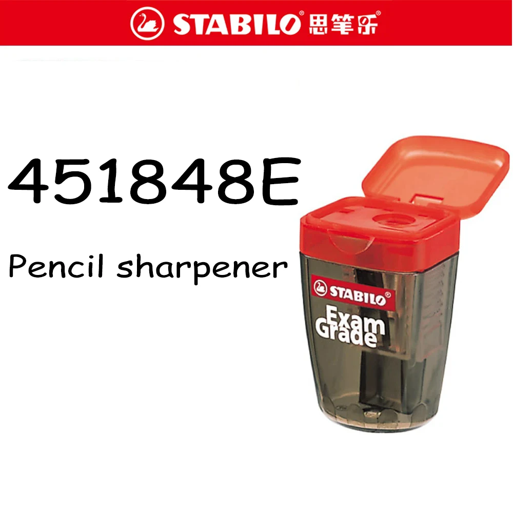 

1 шт., немецкая точилка для карандашей Stabilo 451848E, прочная модная и минималистичная мини-художественная канцелярская школьная принадлежность