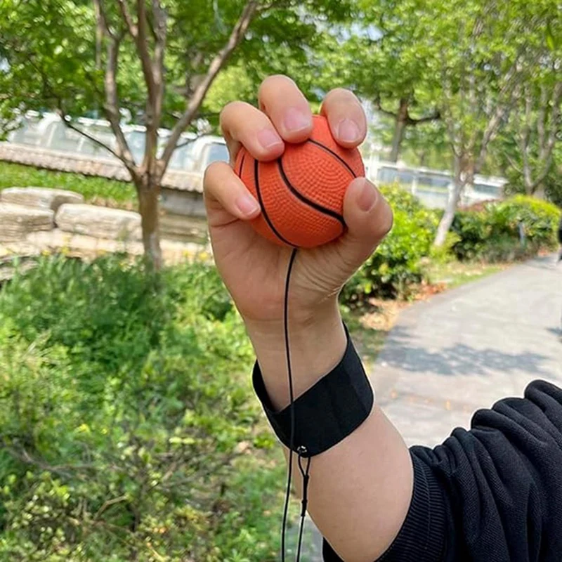 Bola saltitante mão bouncy pulso elástico bolas de pulso pairar pulseira de futebol brinquedos para linha de pulso bolas crianças fora brinquedos