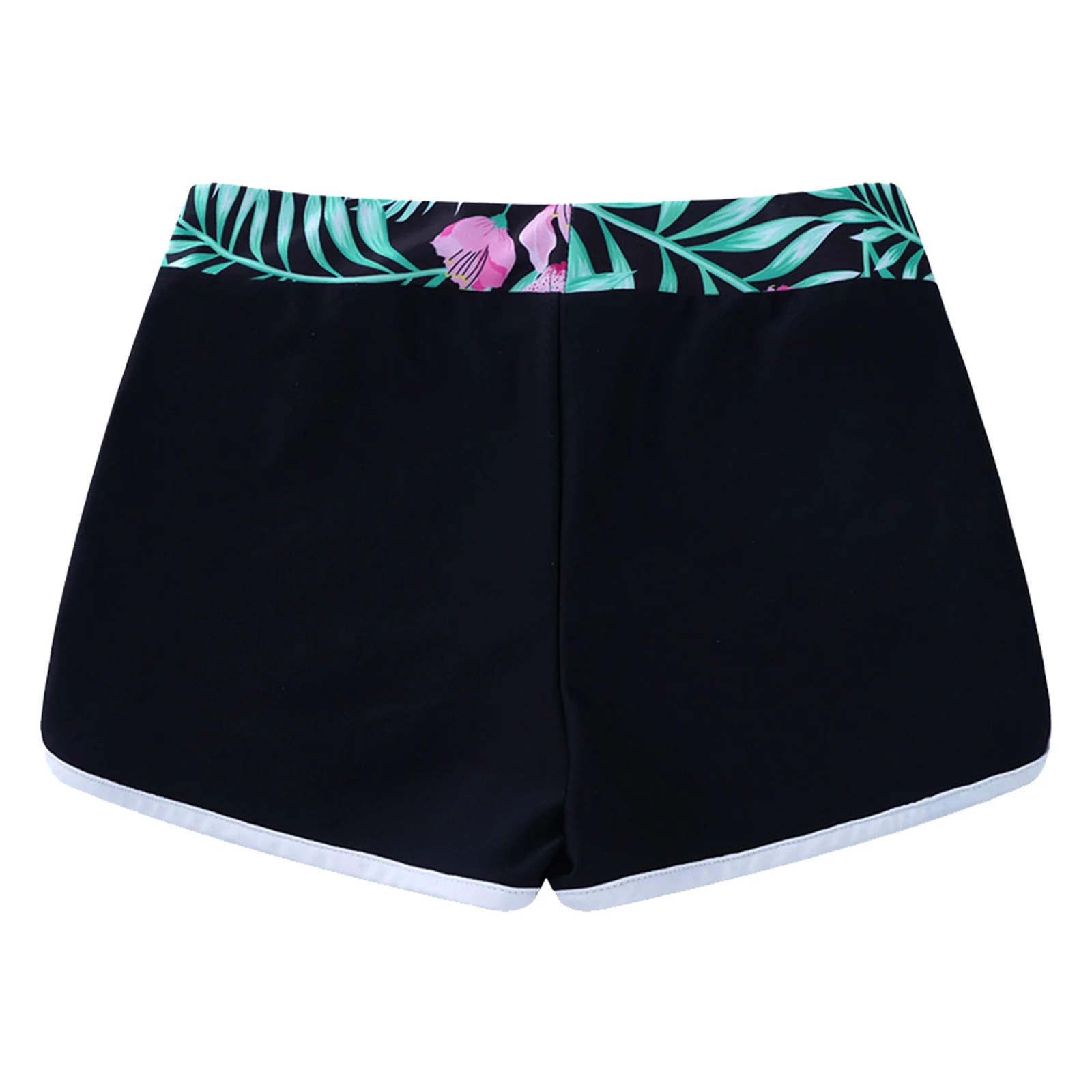 2024 Kids Girls Printed Swim Shorts Summer Swimwear Children's Shorts Pants Casual Beach Pool Swimming Rash Guard Bathing Suit