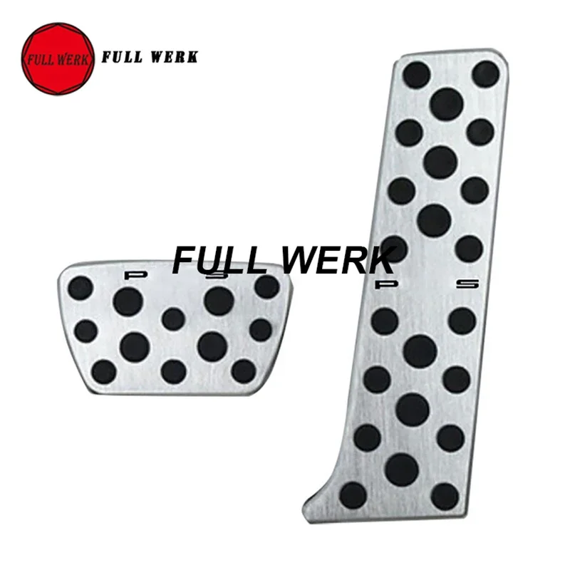 1 Set Aluminum Alloy Car Accelerator Brake Pedal Cover Pad for Toyota Prius 60 Series 23 Interior Accessory