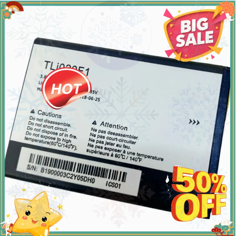 SWZY New 1900mAh TLi020F1 Lithium Battery for Alcatel J720T J726T J728T TLi020F1 U5 5044D 5044Y 5044I 5044T Mobile Phone Batteri