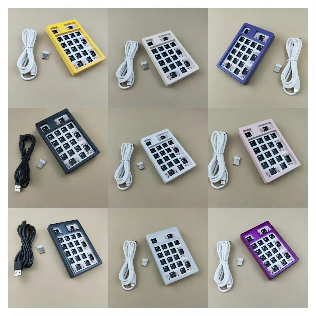 NT19 Keyboard Mini Keypad papan nirkabel tiga Mode Bluetooth kustom papan ketik Numpad Aksesori pemain Pc kantor