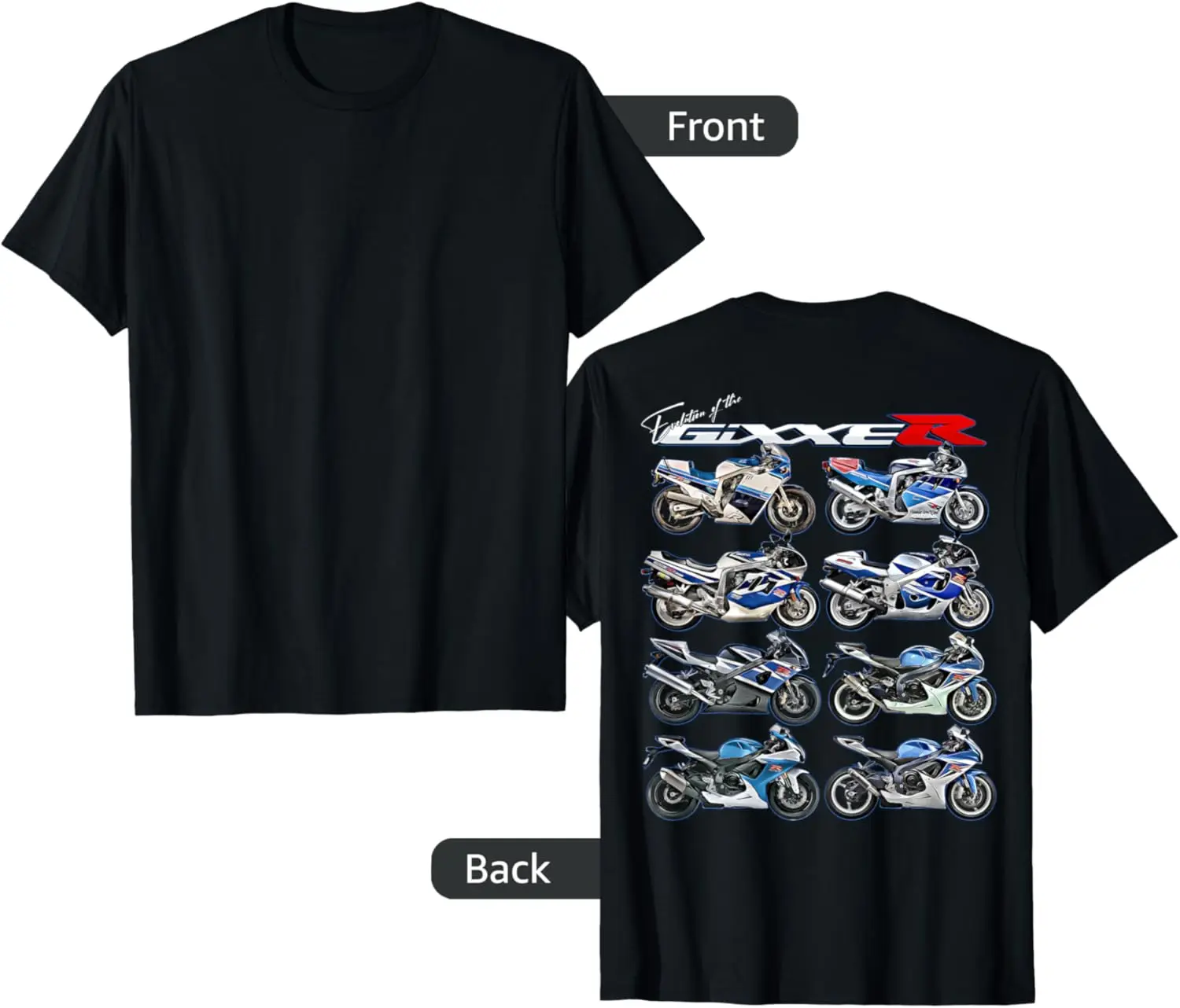 

Gixxer, Evolution, GSXR, Road Racing, Motorcycle, Motorbike, Bike T-Shirt