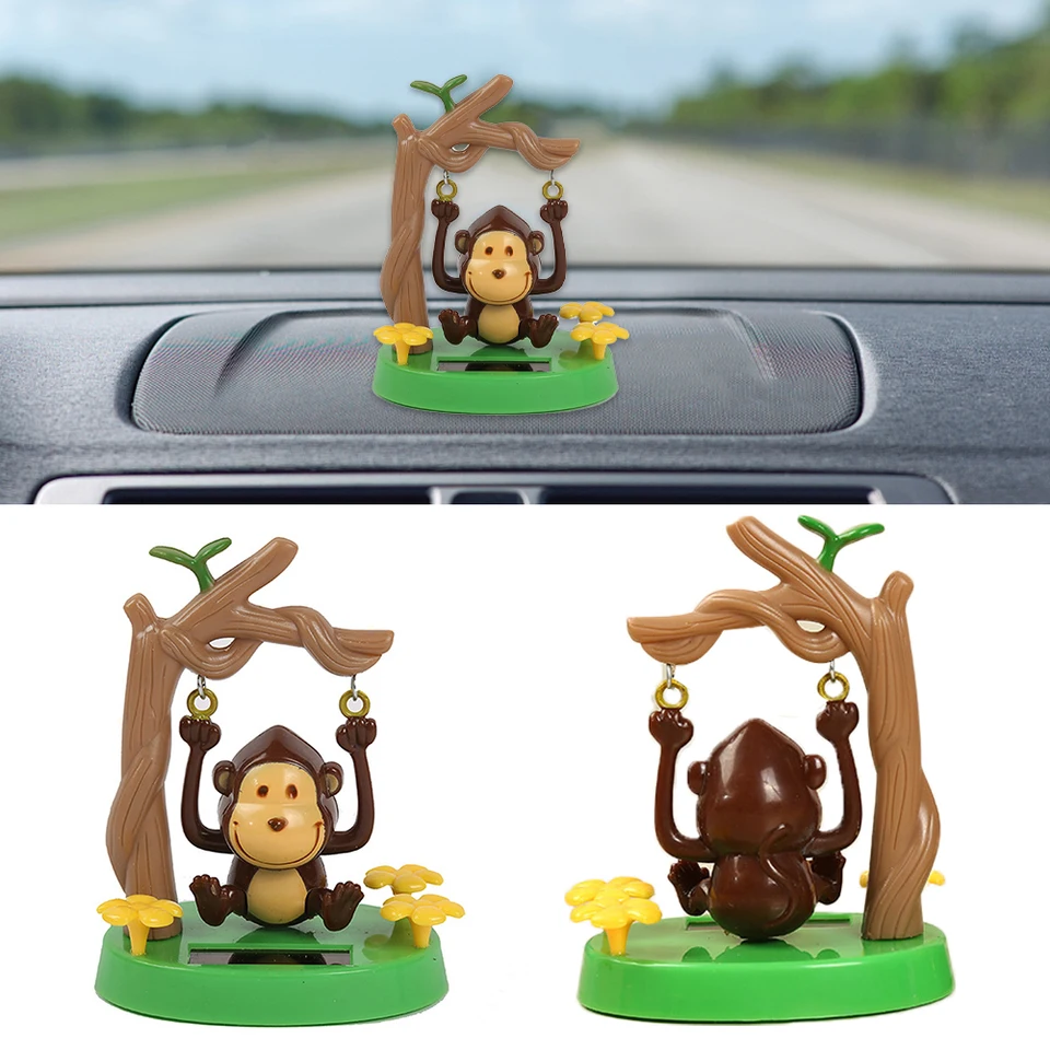 Oso Solar Que Baila - Decoración Con Panel Solar Para Tablero De Coche, Escritorio U Hogar, Figurita Que Se Balancea Sin Pilas, Regalo Creativo