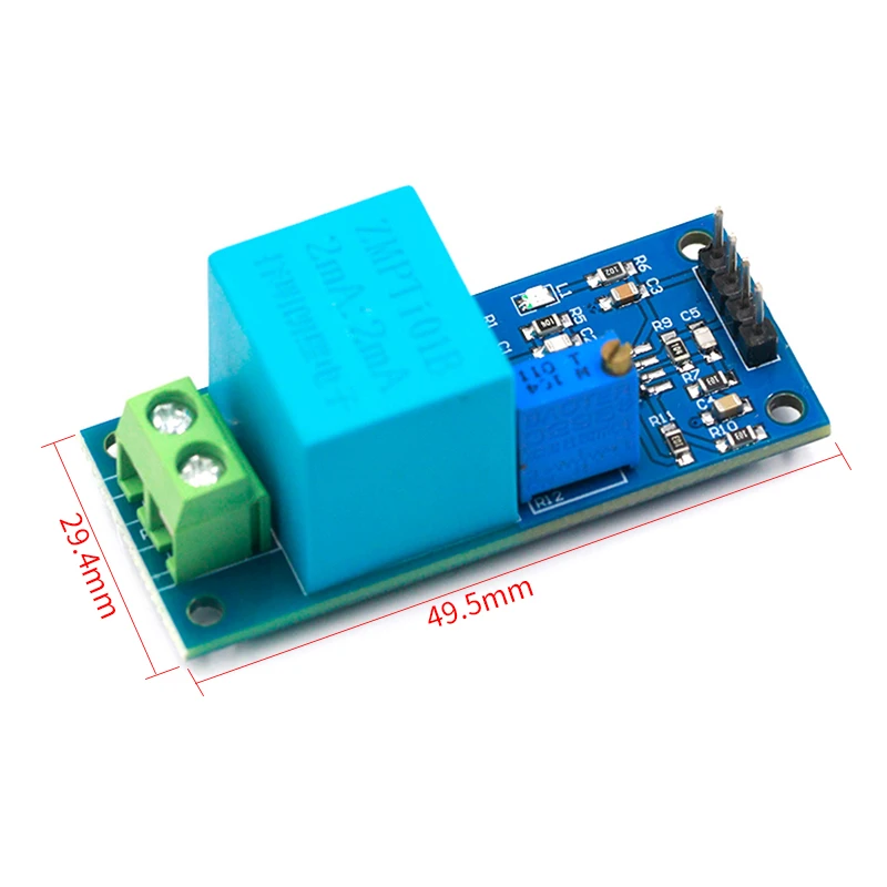 Módulo transformador de voltaje monofásico activo, Sensor de voltaje de salida de CA, amplificador de inductancia recíproca para Arduino Mega ZMPT101B