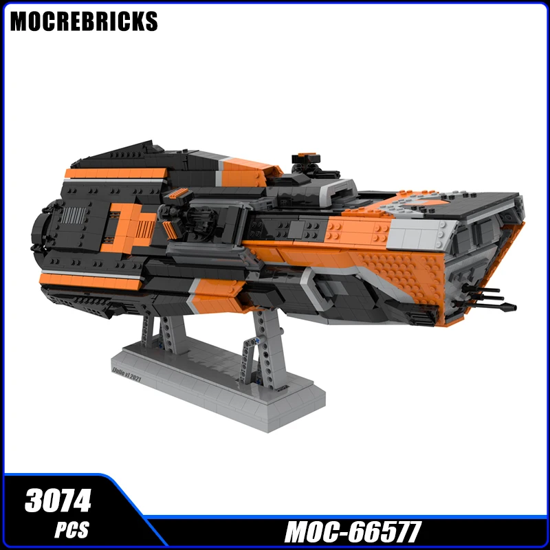 

Space War Series MOC Patrol Warship Building Block MOC-66577 Technology Assembly DIY Model Education Puzzle Brick Toys for Gifts