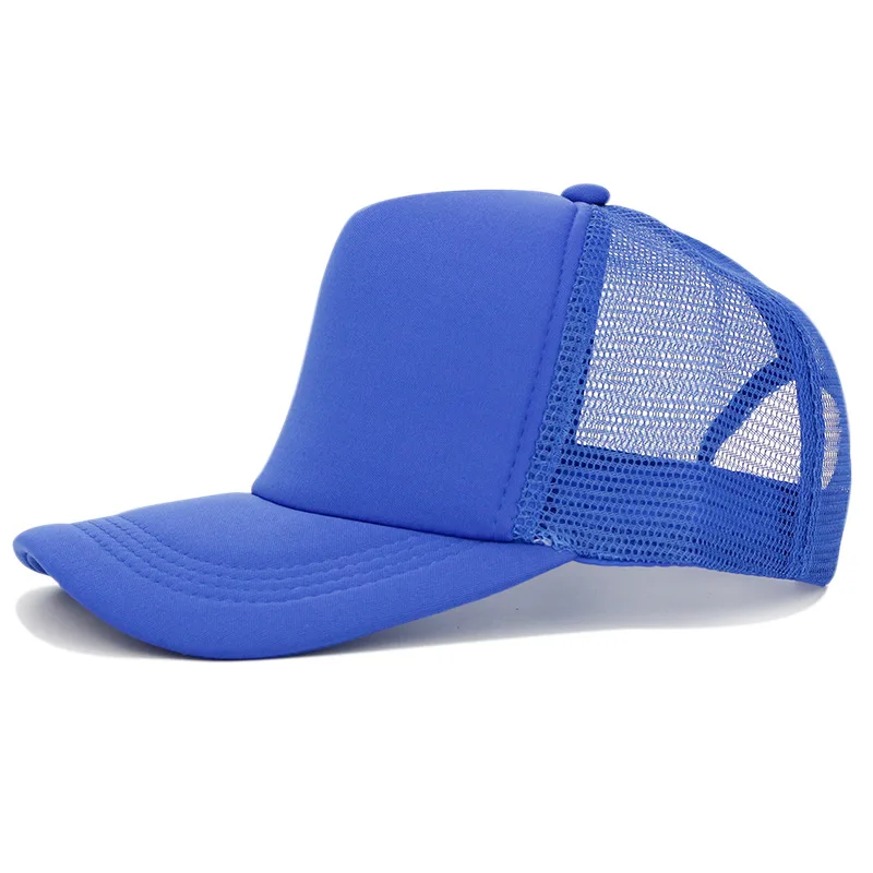 Solid Mesh Baseball Caps DIY Print Letter Summer Outdoor Sun Protection Visor Hats Net Breathable