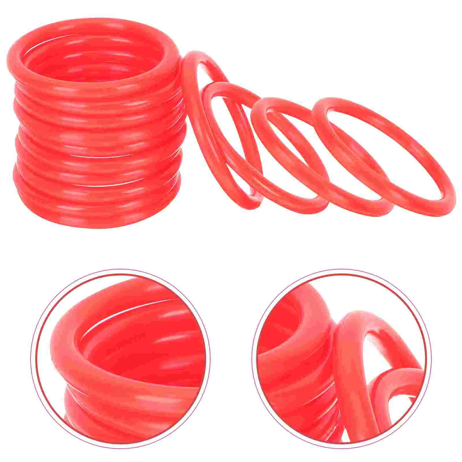 24 Pcs Colorful Plastic Child Children’s Toys Outdoor Toss Games Ring Kids Rings for