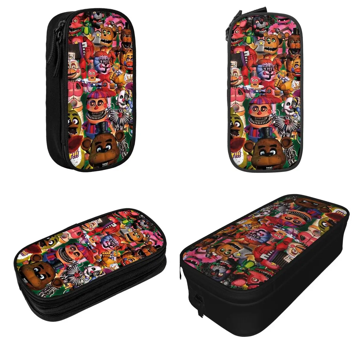 Imagem -02 - Fun Fnaf Filme Lápis Cases Caneta Caixa para Estudante Grande Capacidade Bolsas Papelaria Escolar Presente para Estudantes