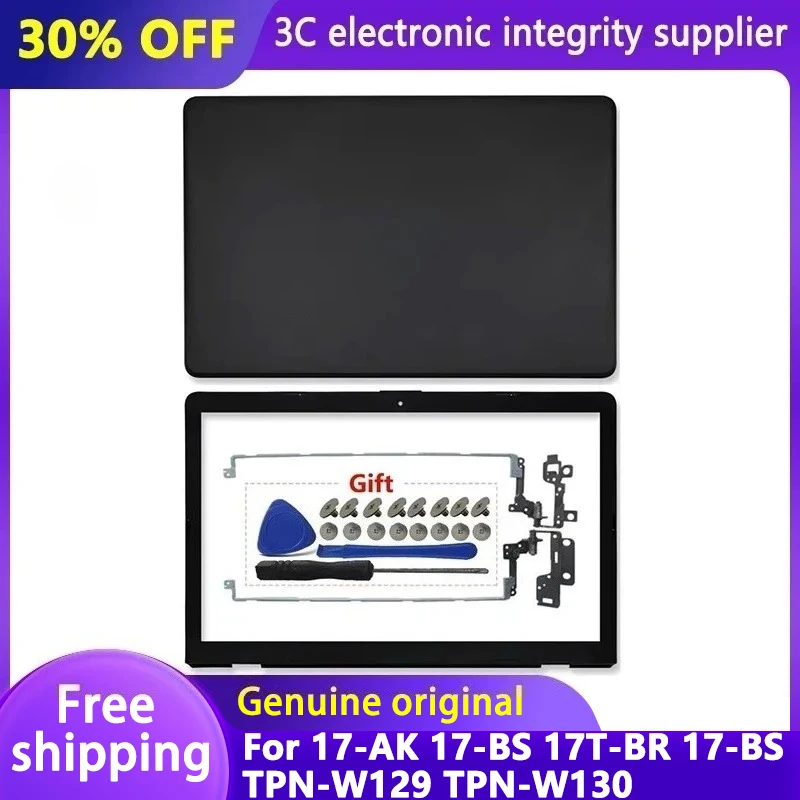 

New For 17-AK 17-BS 17T-BR 17-BS049DX 17-BS011DX TPN-W129 TPN-W130 LCD Back Cover Front Bezel Hinges 933298-001 926489-001