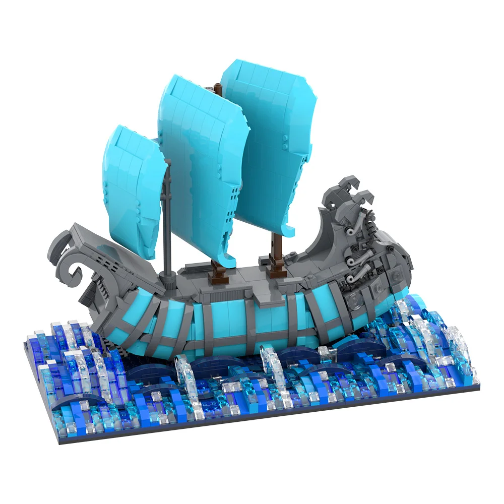 

MOC Taylors Blue Ship Bricks Model Taylors Music MV Blue Ship Building Blocks Assembly Educational Toys Kids DIY Birthday Gifts