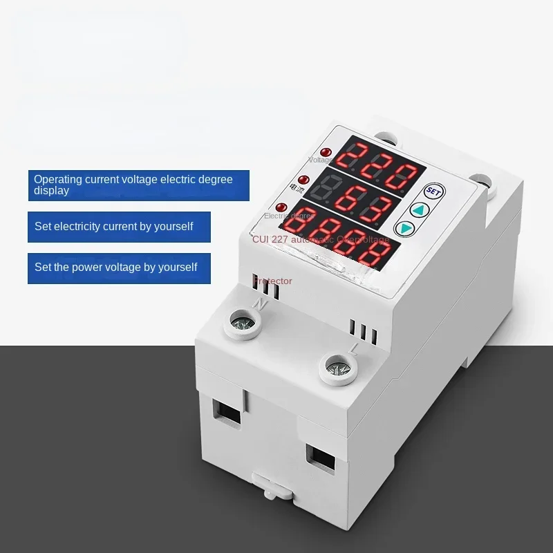 Over/Under Voltage Protective Device with Auto-Reclosing Function. Self-Conceited Voltage Delay Protector Household 220V