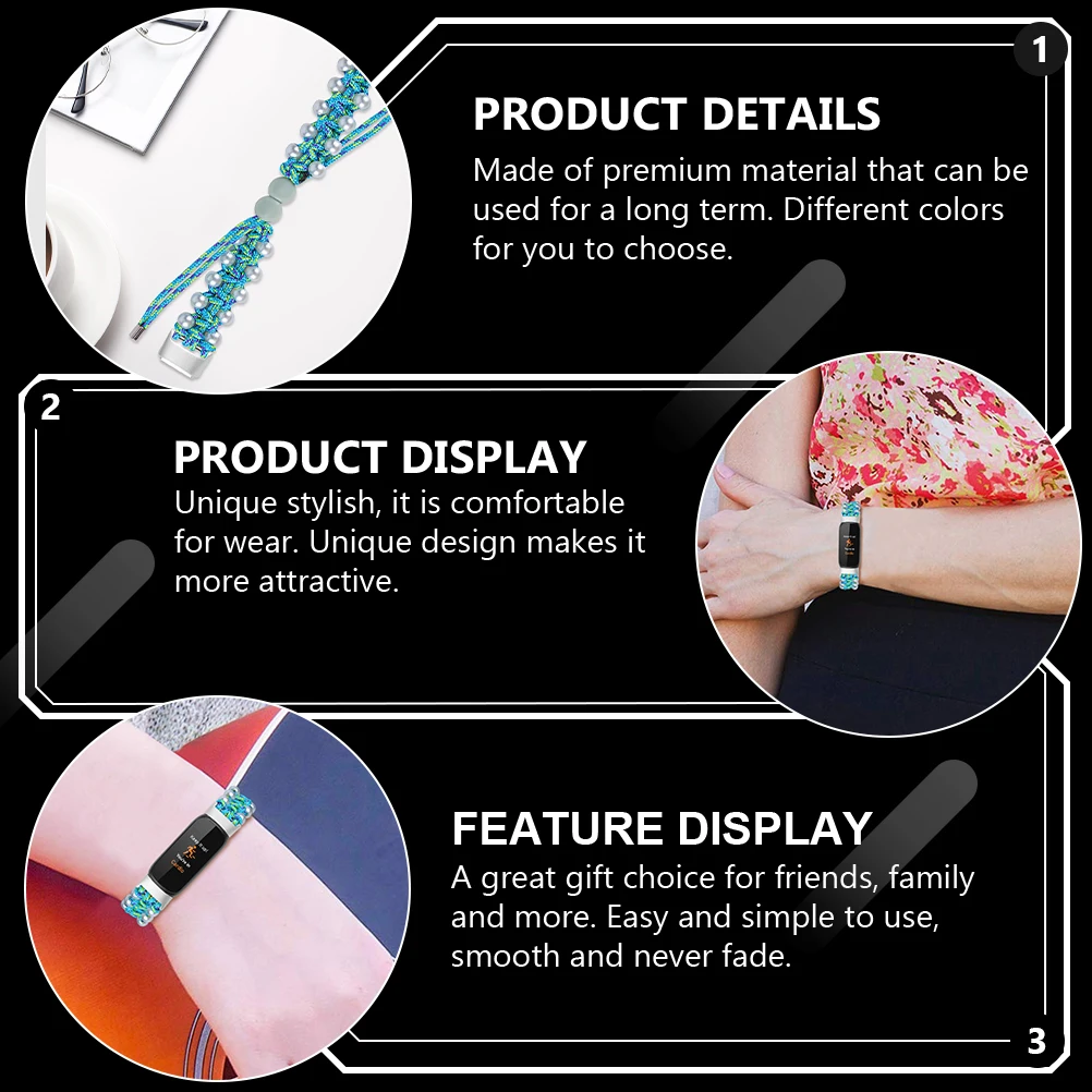 

Pearl Watch Strap 5 5cm 8 1cm Adjustable Replacement for Smart Watches Stylish Fashion Accessory Comfortable Long