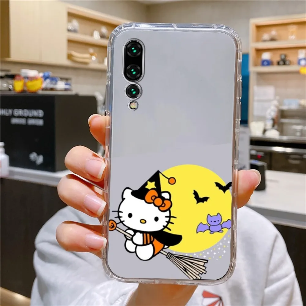 H-Hello K-Kitty Halloween Happy Phone Case For Xiaomi 11 Redmi Note 11 5G 8T 9A 9 10T Note8Pro Note9 12SUltra Transparent Case