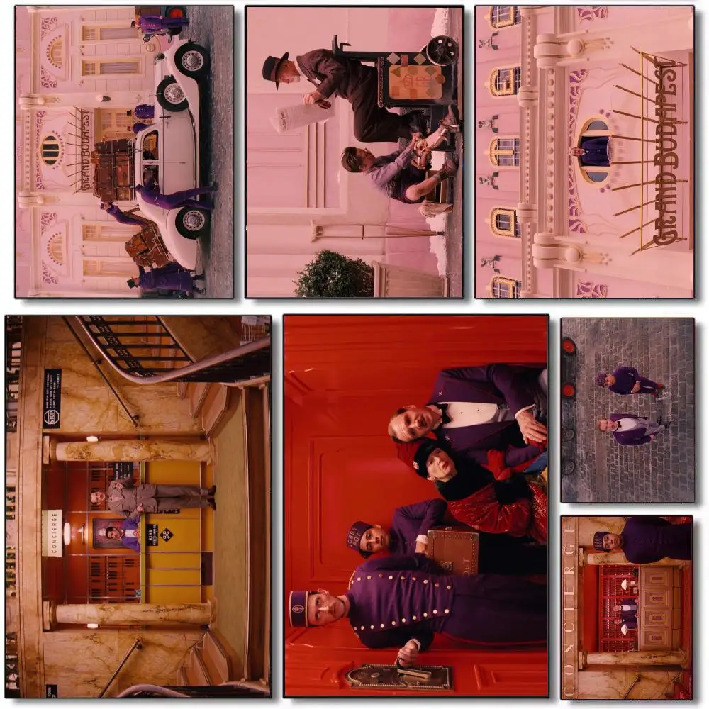 The Grand Budapest Hotel Poster HD Waterproof Self-Adhesive Wall Sticker For Room Decor, Premium Print Gift