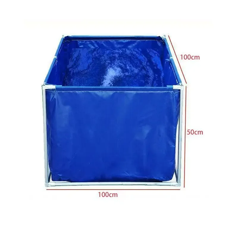 Thickened canvas fish pond with bracket aquaculture fish farming tarp knife scraper pool outdoor storage