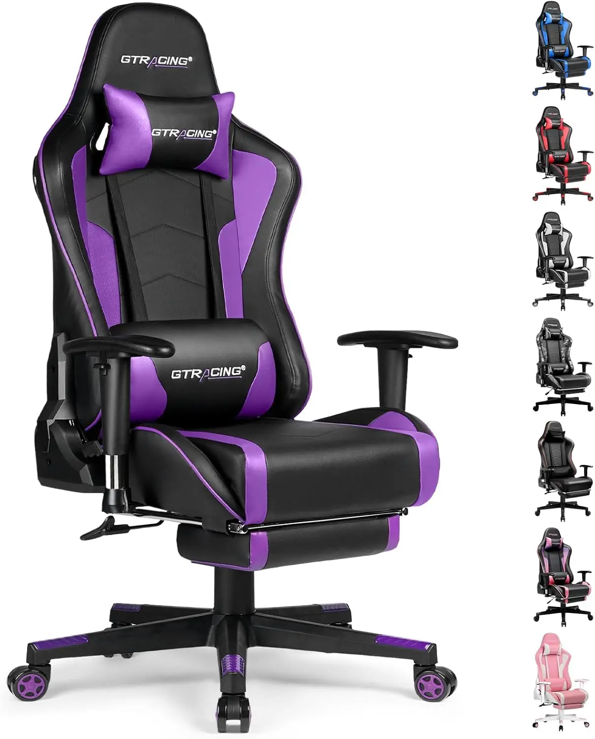 

Gaming Chair Speaker Footrest Office Computer Chairs Music Video Gamer Chair Heavy Duty Ergonomic Computer Office Desk Chair