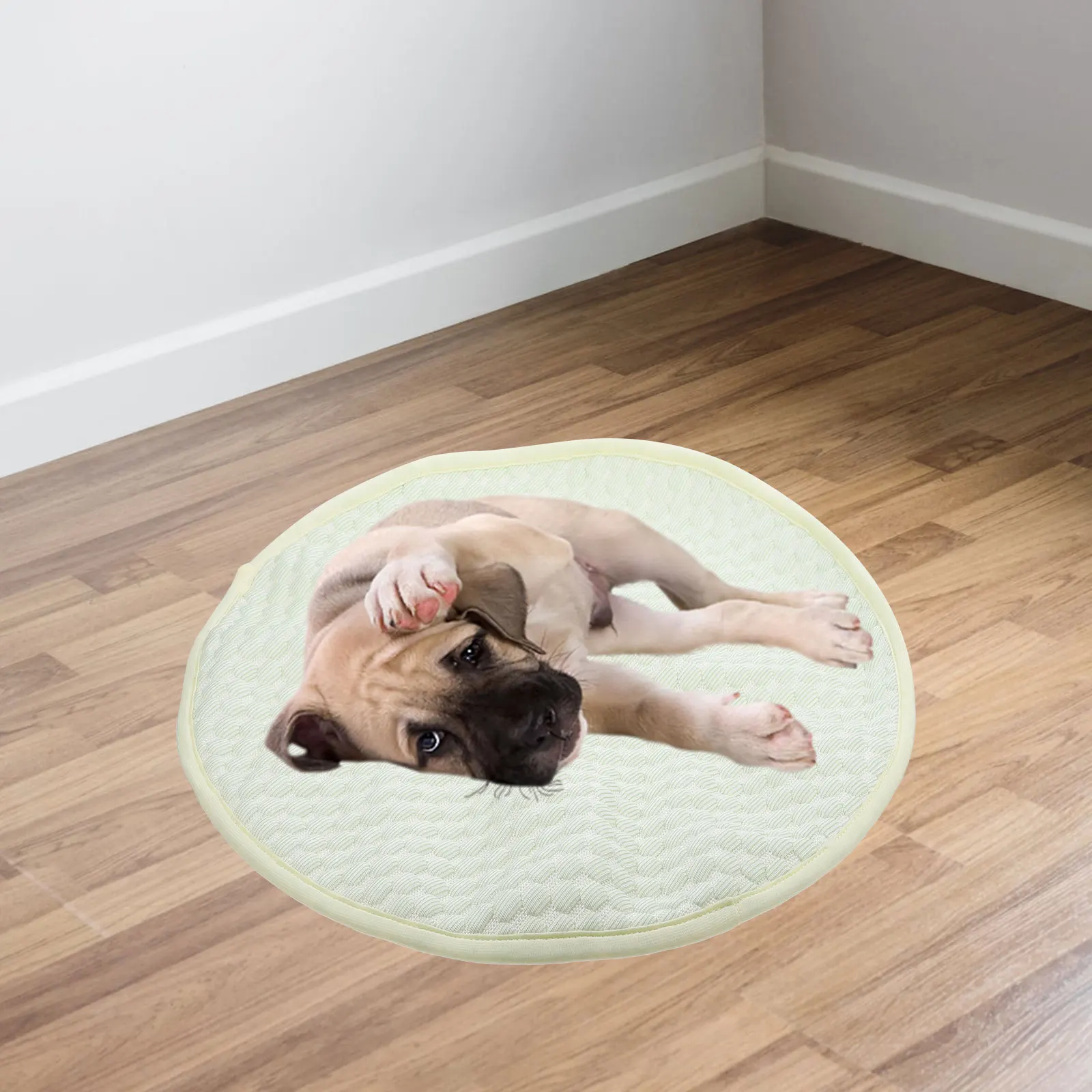 

Pet Blanket 50x40cm Green Avocado Print Dog Bed Breathable Mesh Bottom Durable Puppy Mat Cat Pad Cooling for Dogs